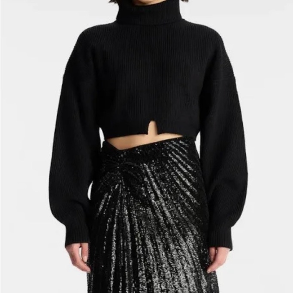 A.L.C. Black Merino Wool Sweater